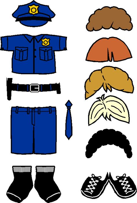 Printable Police Officer Uniform Cut Out